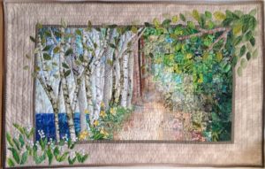 Spring Green Scenery | Quilt Watercolor