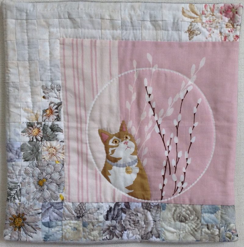 Cat Thinking Out Loud | Quilt Watercolor